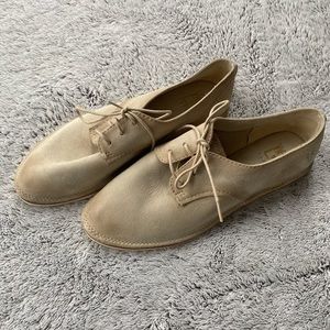 Frye leather oxford lace up shoes